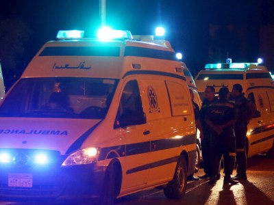 إصابة شخصين في حادث تصادم بين نصف نقل وتريلا على طريق الداخلة بالوادي الجديد