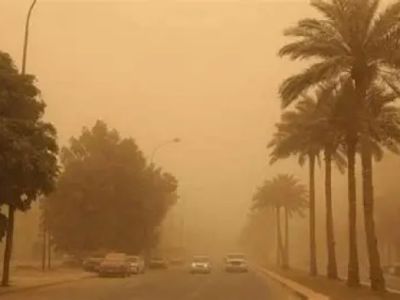 الأرصاد تحذر من أتربة عالقة وشبورة كثيفة غداً