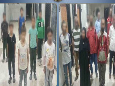ضبط 9 رجال وسيدة لقيامهم باستغلال الأطفال الأحداث في أعمال التسول