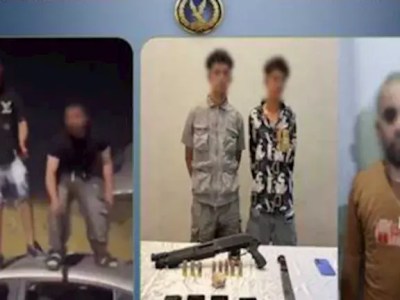 الأجهزة الأمنية تضبط المتهمين في فيديو التلويح بالأسلحة بالعبور