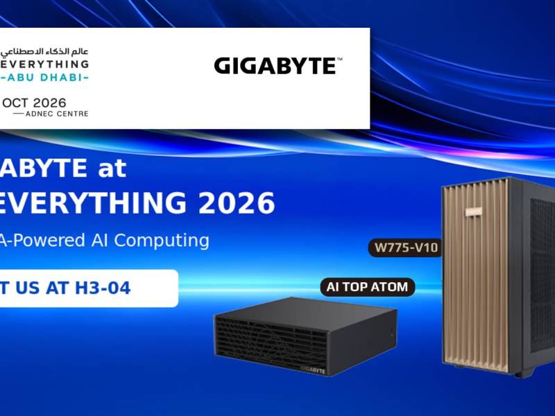 GIGABYTE تستعرض حلول الذكاء الاصطناعي من NVIDIA خلال معرض ومؤتمر AI Everything Abu Dhabi 2026